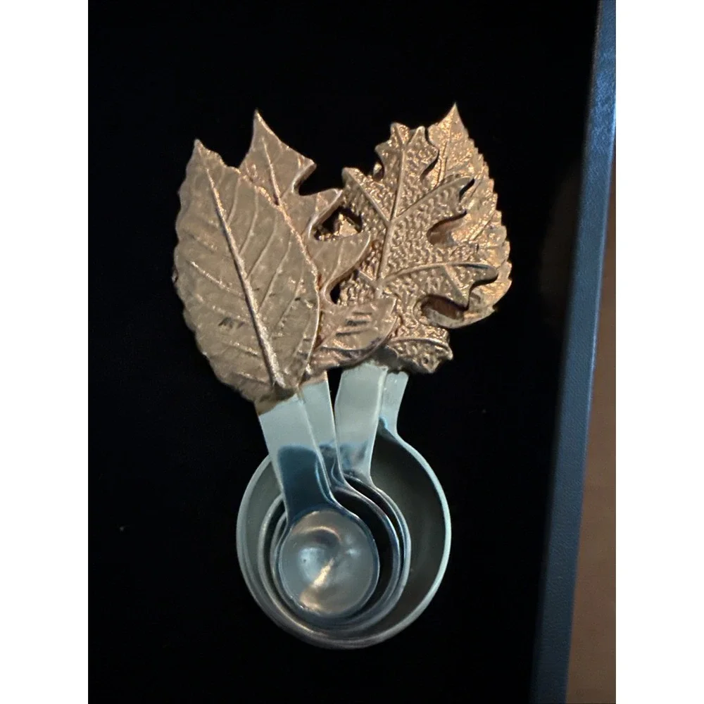 Set Of Four Measuring Spoons, Silver Bottoms Breast Tops Really Cool‎ Set 4054